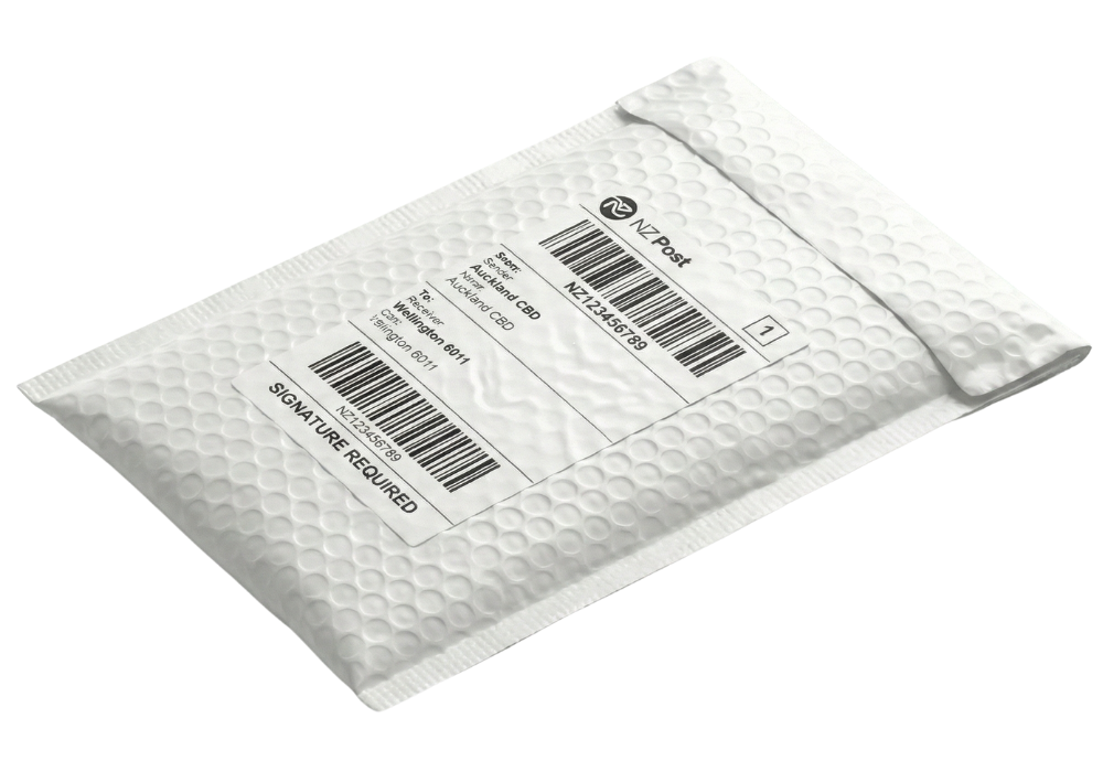 Courier package ready for delivery